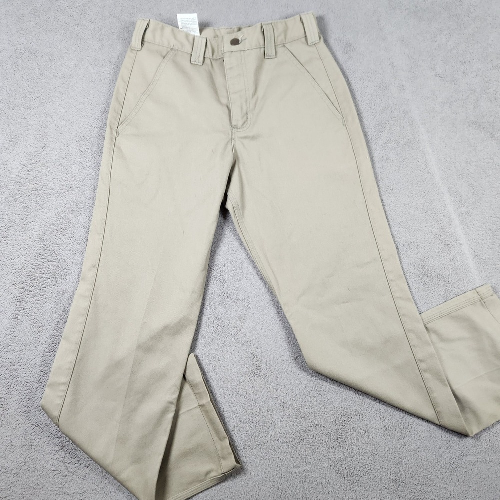 Carhartt B290 KHI Twill Work Pants Mens 28x30  Mens Chinos Khaki Blended